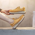 Lace Up Wedge Sneakers - Hovatok