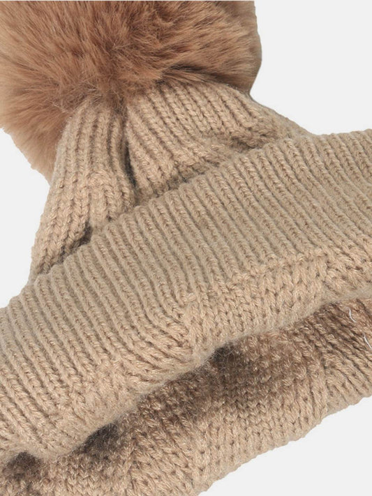 Roll Rim Hat with Pompom - Hovatok
