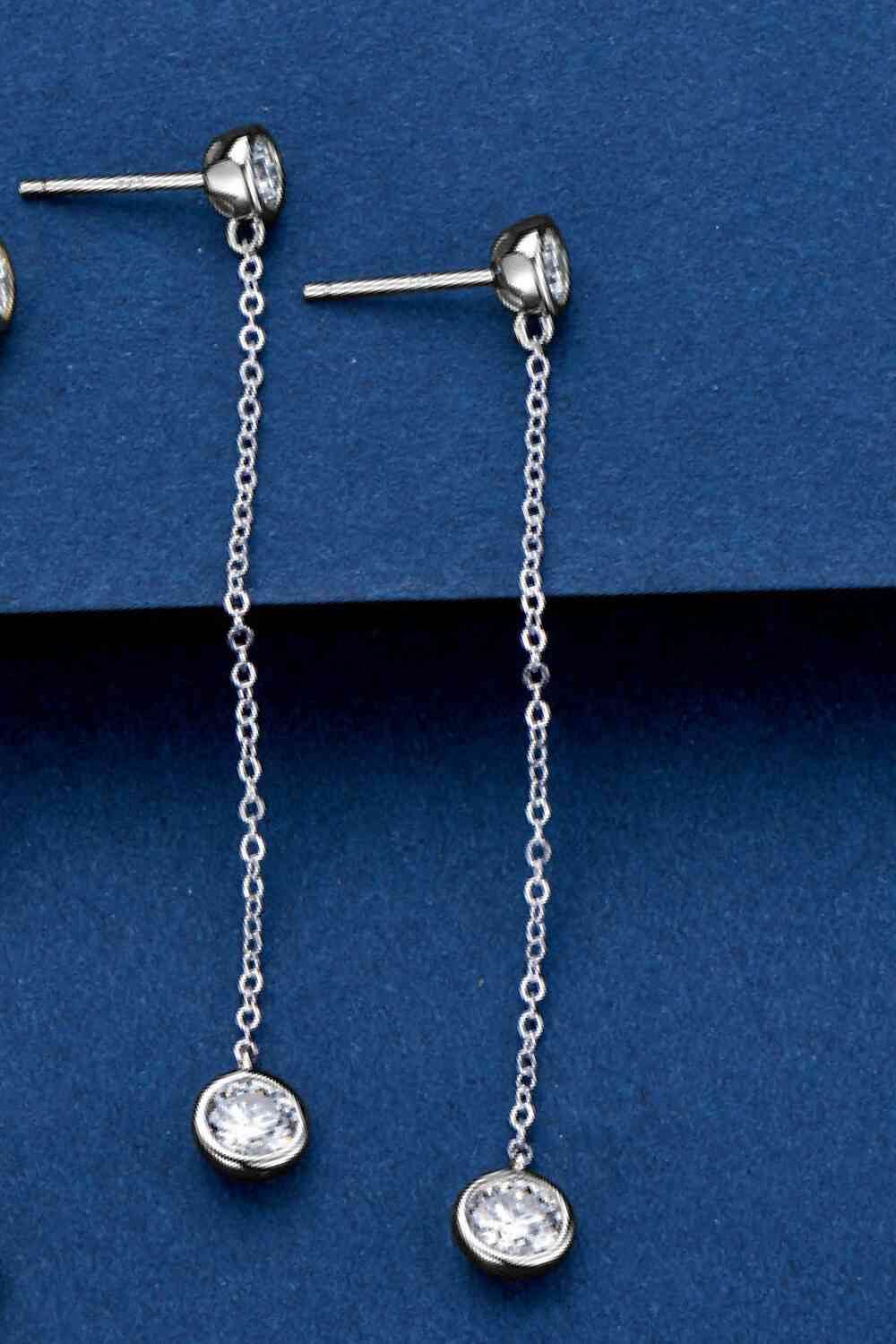 Adored Moissanite Chain Earrings - Hovatok