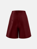 PU Leather High Rise Shorts - Hovatok