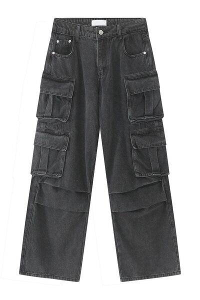 Men's Multi-Pocket Pleated Cargo Jeans - Hovatok
