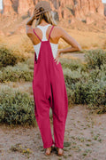 Double Take Full Size V-Neck Sleeveless Jumpsuit with Pockets - Hovatok