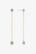 Adored Moissanite Chain Earrings - Hovatok