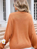Angel Wings Flower Round Neck Long Sleeve Sweater - Hovatok