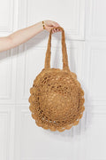 Justin Taylor Brunch Time Straw Rattan Handbag - Hovatok