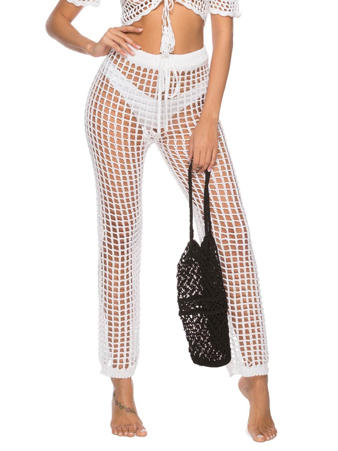 Cutout High Waist Swim Pants - Hovatok