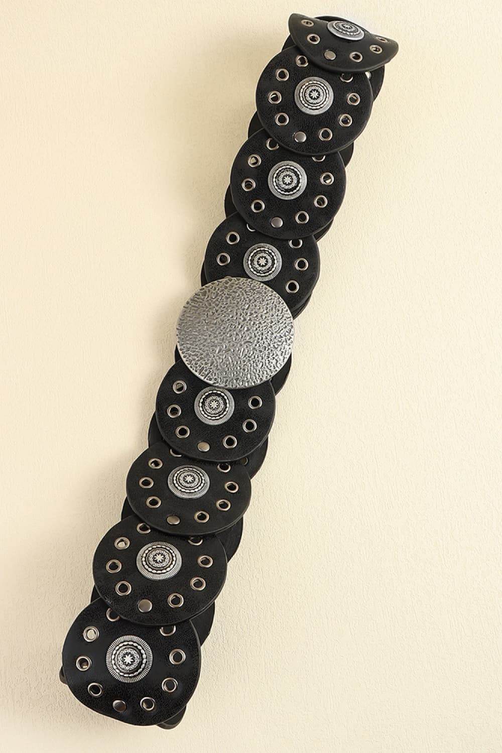 Round Shape PU Leather Belt - Hovatok