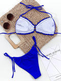 Frill Trill Halter Neck Bikini Set - Hovatok