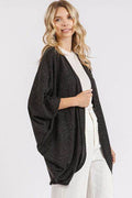 Mittoshop Open Front Batwing Sleeve Cardigan - Hovatok