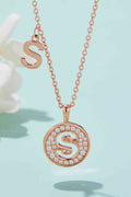 Adored Moissanite K to T Pendant Necklace - Hovatok