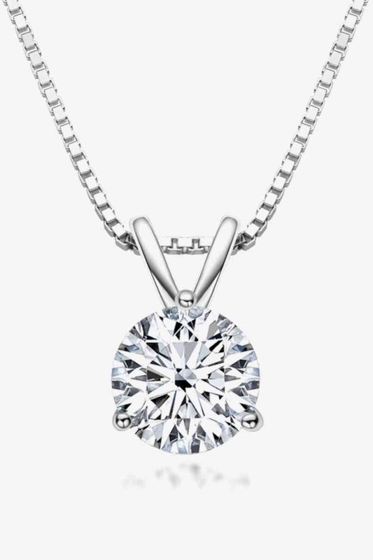 Adored Show Off 1 Carat Moissanite Pendant Necklace - Hovatok