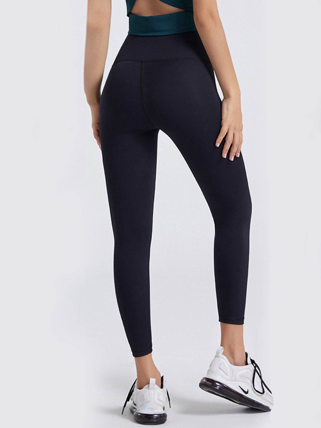 Wide Waistband Sports Leggings - Hovatok
