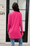 Basic Bae Full Size Open Front Long Sleeve Cardigan with Pockets - Hovatok