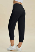 Basic Bae Full Size Air Scuba Drawstring High Waist Cropped Pants - Hovatok