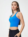 Millennia Scoop Neck Active Tank with Detachable Chest Pads - Hovatok
