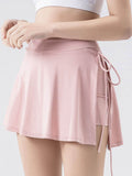 High Waist Active Skort with Pockets - Hovatok