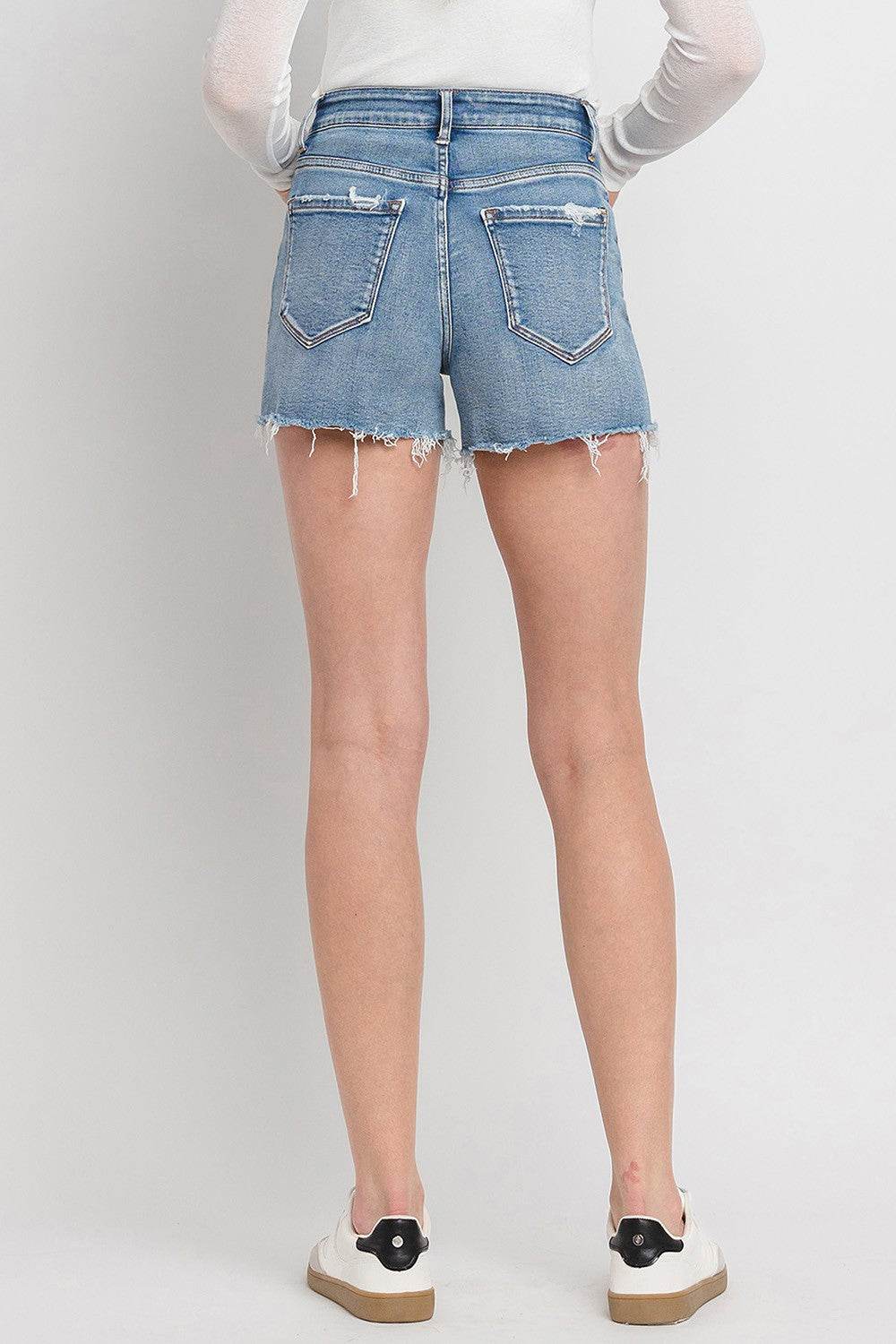 Vervet by Flying Monkey High Rise Denim Shorts - Hovatok
