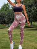 Tie-Dye High Waist Active Leggings - Hovatok