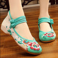 Embroidered Flat Slip-Ons - Hovatok