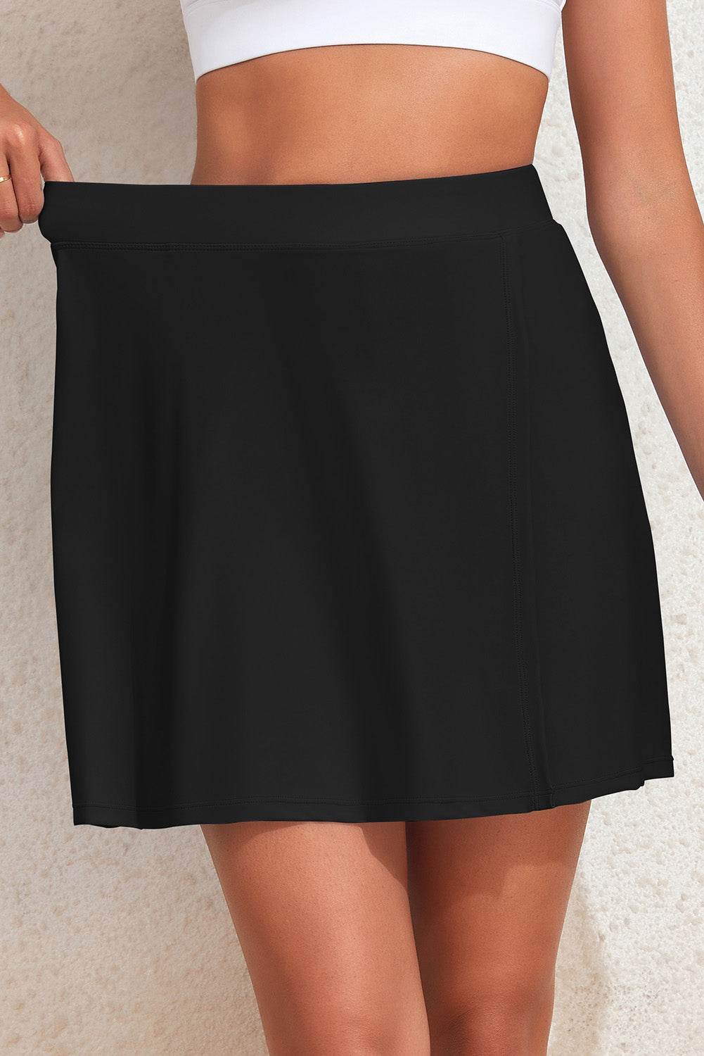 Slit Swim Skort with Pockets - Hovatok
