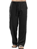 Men's Full Size Drawsting Straight Leg Pants Plus Size - Hovatok