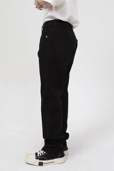 Pocketed Jeans with Zipper - Hovatok