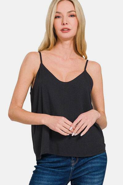 Zenana Two Layered Spaghetti Strap Cami - Hovatok