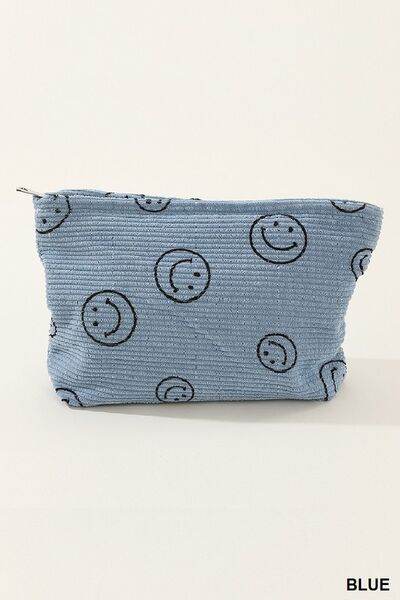 Zenana Corduroy Smile Clutch Bag - Hovatok