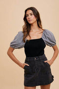 Annie Wear Cargo Denim Mini Skirt - Hovatok