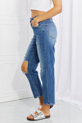 RISEN Full Size Emily High Rise Relaxed Jeans - Hovatok