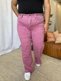RFM Full Size High Rise Garment Dye Wide Leg Jeans - Hovatok