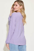 Basic Bae Full Size Ribbed Round Neck Long Sleeve T-Shirt - Hovatok