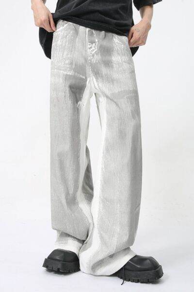 Wide Leg Jeans with Pockets - Hovatok