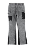 Men's Contrast Washed Bootcut Jeans - Hovatok
