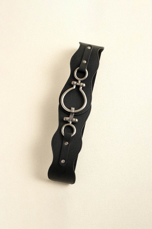 PU Leather Zinc Alloy Buckle Belt - Hovatok