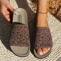 Leopard Open Toe Sandals - Hovatok