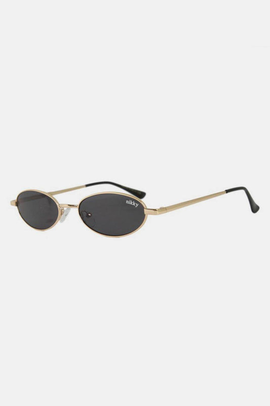Nicole Lee USA Metal Frame Finley Oval Sunglasses - Hovatok