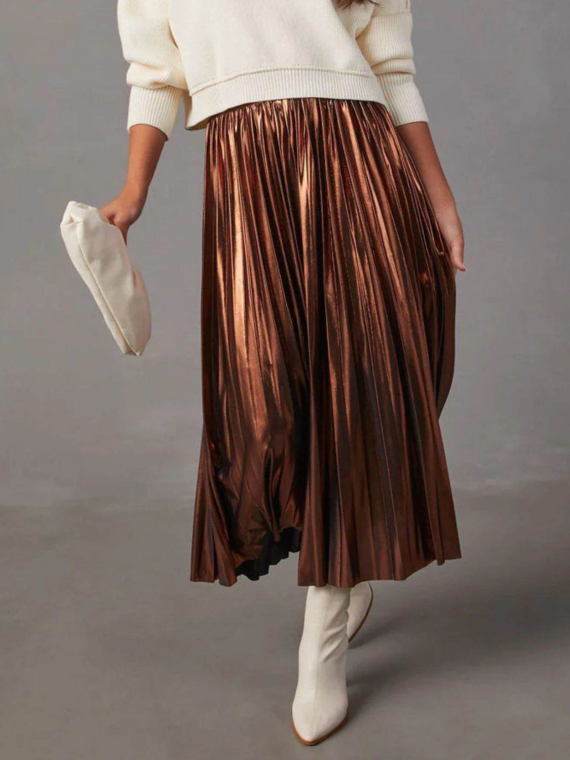 Pleated Midi Skirt - Hovatok