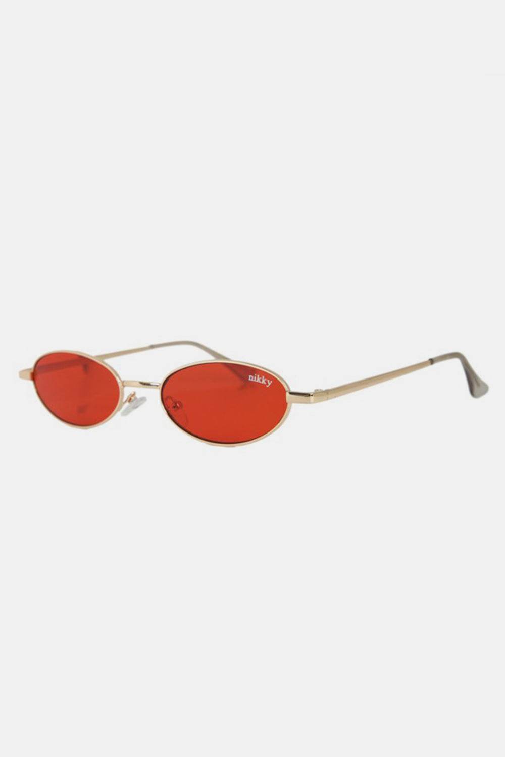 Nicole Lee USA Metal Frame Finley Oval Sunglasses - Hovatok