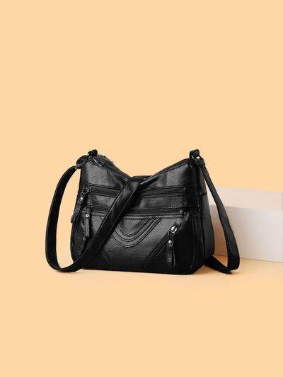 PU Multi-Compartment Crossbody Bag - Hovatok