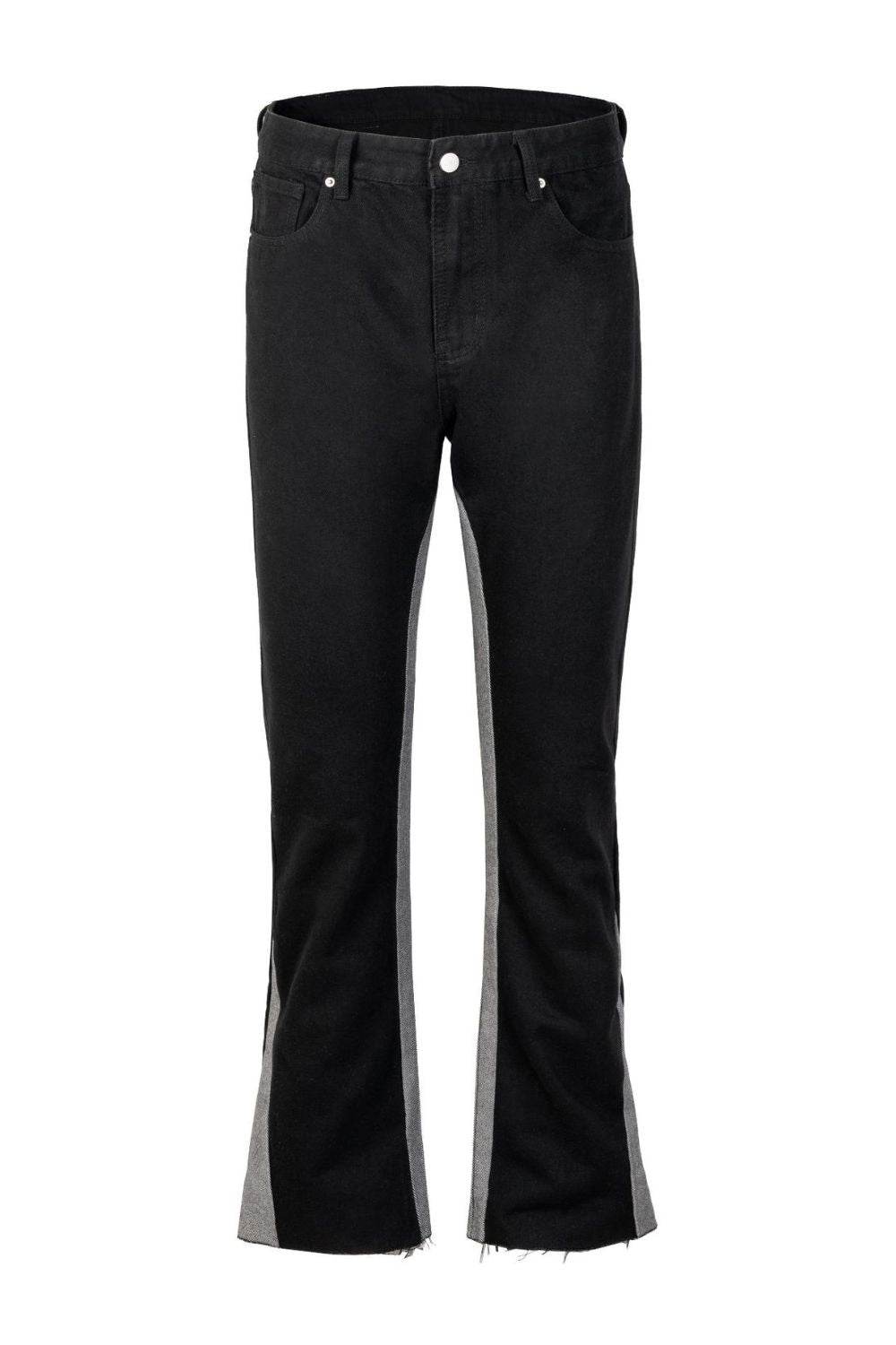 Men's Contrast Bootcut Jeans - Hovatok