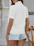 Devine Button Down Striped Short Sleeve Shirt - Hovatok