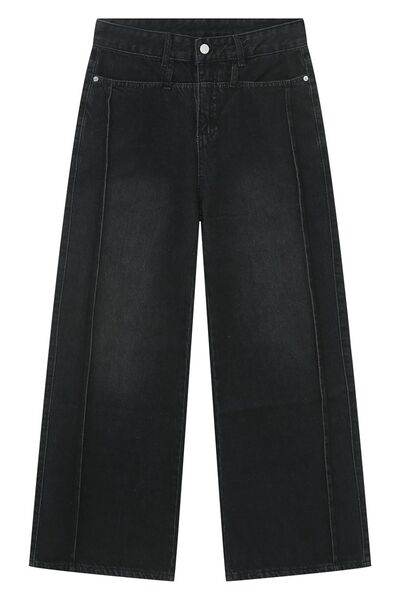 Decorative Seam Jeans - Hovatok