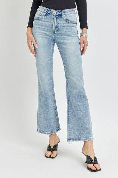 RISEN Full Size High Rise Ankle Flare Jeans - Hovatok