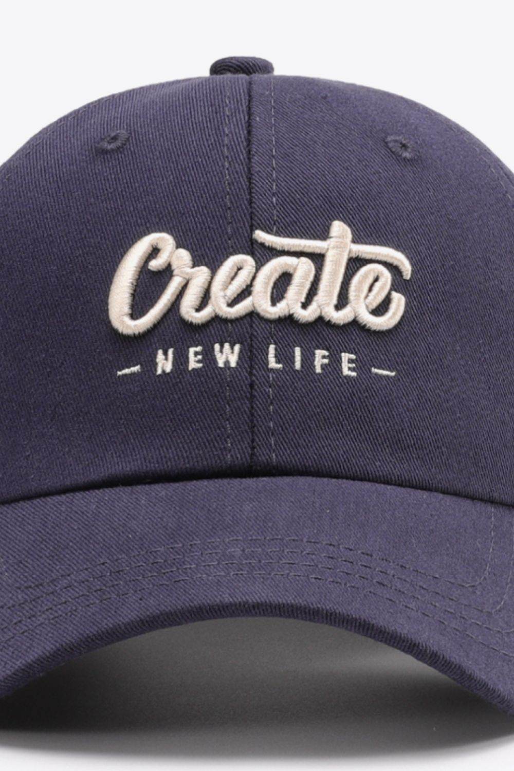 CREATE NEW LIFE Adjustable Cotton Baseball Cap - Hovatok