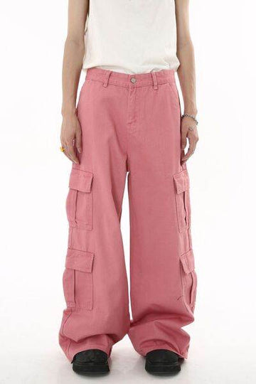 Wide Leg Cargo Jeans - Hovatok
