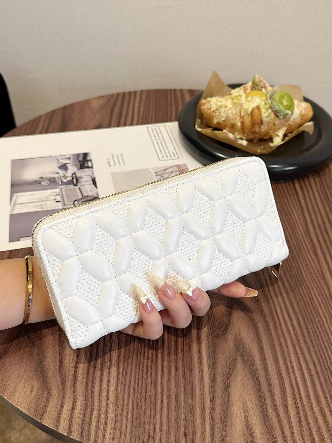 PU Leather Solid Color Wallet - Hovatok