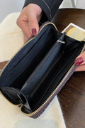 PU Leather Plaid Wallet - Hovatok