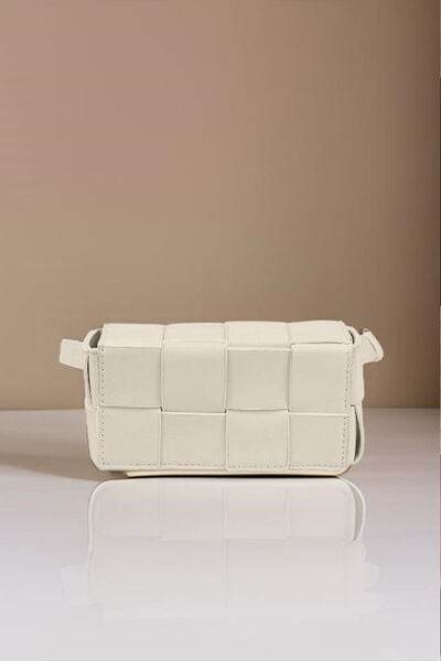 Zenana Vegan Leather Woven Crossbody Bag - Hovatok