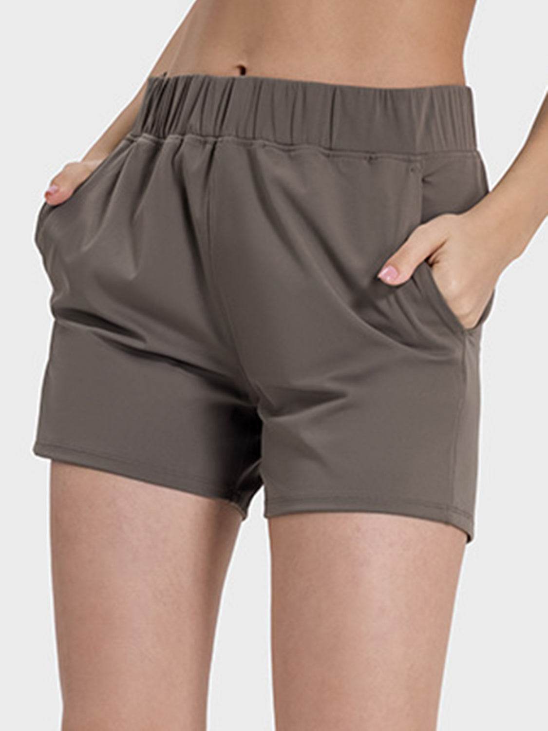 Millennia Elastic Waist Active Shorts - Hovatok